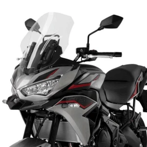 H:+80mm Clear Windscreen Windshield Shield For KAWASAKI Versys 650 KLE 2022-2024 - Picture 1 of 9