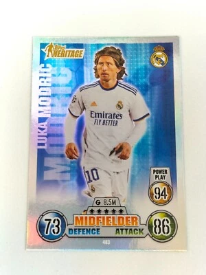 Luka Modric #483 TOPPS Heritage MATCH ATTAX Champions League 2021 / 2022 - Photo 1/2