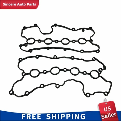 Fit For A6 A8 Quattro Q7 R8 Audi V8 4.2L Set of Left & Right Valve Cover Gasket - Imagem 1 de 4