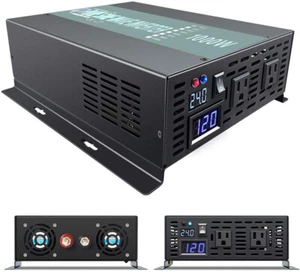 WZRELB 1000w Pure Sine Wave Power Inverter24v DC to AC 110v 120v Peak Power 2kw - Picture 1 of 6