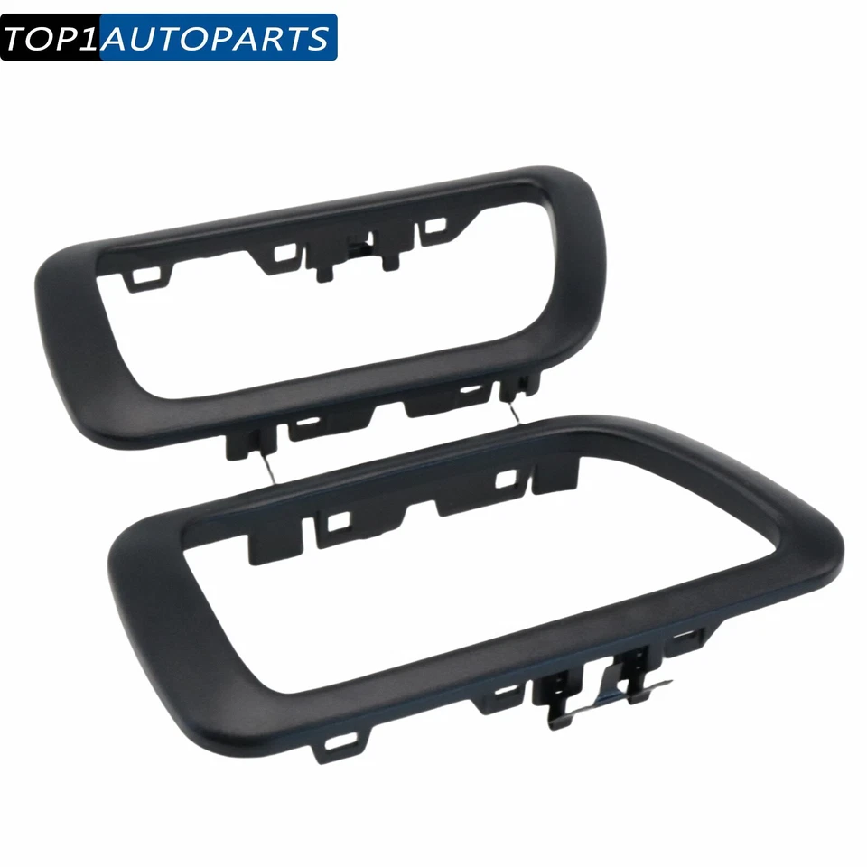 2x Cubierta de manija de puerta interior negra para Mitsubishi Montero Shogun Pajero 2001-2006 Foto 1 de 4