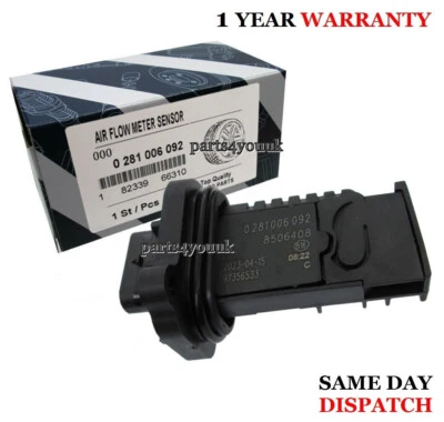 MASS AIR FLOW METER MAF SENSOR for BMW 1 2 3 5 SERIE X3 X5 1.4 1.6 1.8 2.0 2.5 D - Image 1 of 4