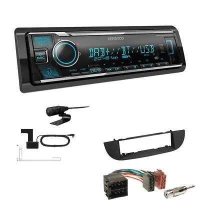 Kenwood Digital Autoradio DAB+ Bluetooth Alexa für Fiat 500 500C Schwarz - Bild 1 von 4