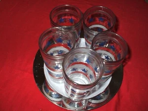 Set of 5 Patriotic 12 oz Glass Tumblers USA ๐บ๐ธ - Picture 1 of 3
