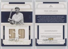 2017 Panini National Treasures Legends Duals Holo Gold /5 Tris Speaker HOF