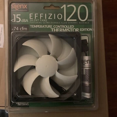 Silenx 15 dBA / 74 CFM / 120 mm  EFFIZIO Silent Fans New In Packaging - Image 1 of 3