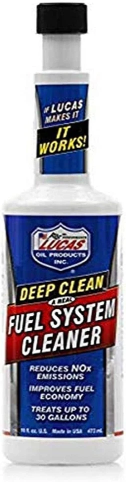 ОЧИСТИТЕЛЬ ТОПЛИВНОЙ СИСТЕМЫ LUCAS OIL 10512 DEEP CLEAN — 16 унций - Изображение 1 из 1