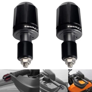 7/8'' Motorcycle Dirt Bike Handlebar Grips CNC Slugger Stop End Cap Plug Slider - Picture 1 of 8