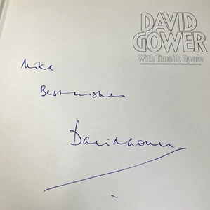With Time to Spare First Edition Signed by David Gower Hardcover Book 1980 - Imagen 1 de 19