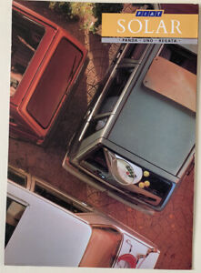 Fiat Solar Limited Editions 1987 UK Market Sales Brochure Panda Uno Regata