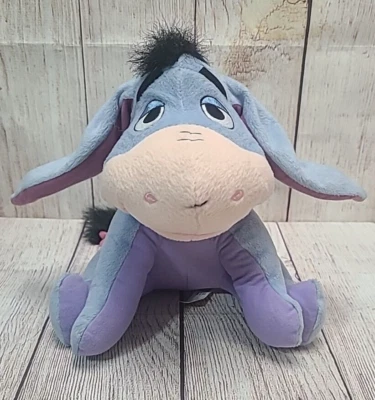 Vintage Fisher Price Disney Happy Ears Plush Eeyore Stuffed Animal Works 2002 - Image 1 of 4