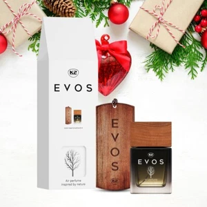 Confezione Deodorante Auto K2 EVOS BOSS - Set Appendiabiti e Profumo in Legno - Foto 1 di 4