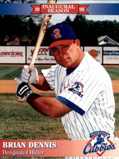 1995 Rockford Cubbies Team Issue #7 Brian Dennis Culver City California CA Card