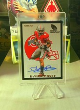 2012 Fleer Retro DeVier Posey Rookie Sensations Auto RC #RS-22 1992 Fleer Design