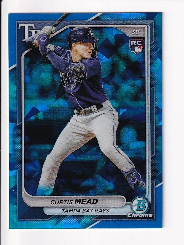 2024 Bowman Chrome Sapphire Curtis Mead    Rays RC #49 - Image 1 of 1