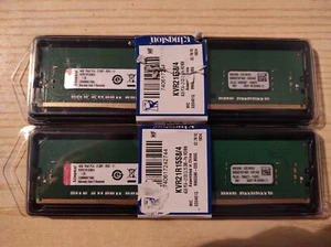 Kingston KVR21R15S8/4 DDR4 DIMM 2133 MHz 4 GB ECC Reg CL15 288pin - Foto 1 di 2
