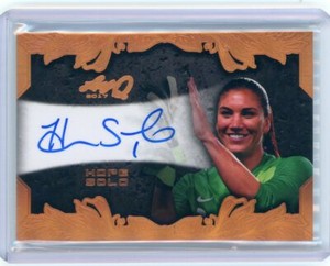 2017 Leaf Q Soccer Bronze Autograph #BA-HS1 Hope Solo