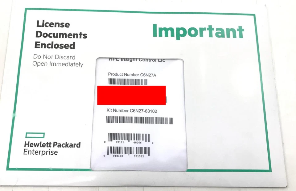 HPE Insight Control License - C6N27A - Image 1 of 1