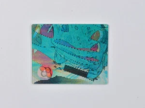 Bulbasaur Pokemon 3D Carta Lenticolare Giapponese Meiji Nintendo Rara - Foto 1 di 2