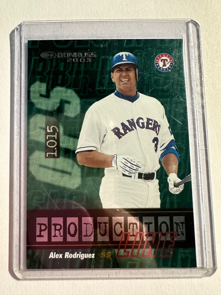 K121,159 -  2003 Donruss Production Line #1 Alex Rodriguez OPS #/1015 - Image 1 of 1