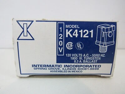 Intermatic K4121 Stem Mount Thermal Photo Control 120V/ 15A (Pg85E) - Image 1 of 2
