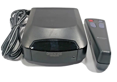 HITACHI OPTICAL LINK UNIT VM-IR20A AV WIRELESS RECEIVER B16 WITH REMOTE USED VTG - Image 1 of 4
