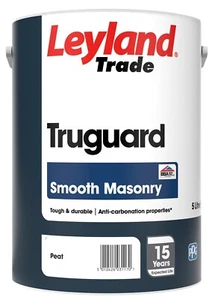 Leyland Trade Truguard 15 Year Masonry Paint - 5 Litre - PEAT- BROWN - Picture 1 of 2