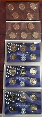 25 Diff Proof & Mint State Qtr Set: 2000 P&D, 2001, 06, 07 Proofs X675 - Image 1 of 4