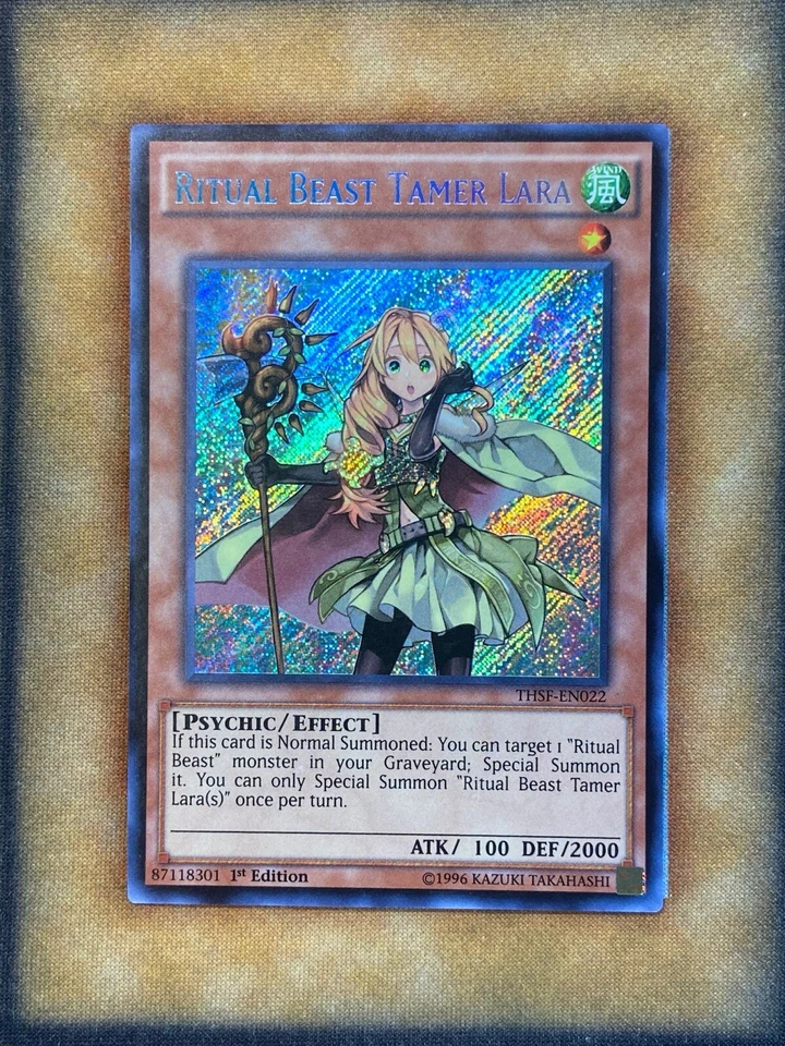 Yugioh Ritual Beast Tamer Lara THSF-EN022 Secret Rare 1st Ed NM - Image 1 of 1