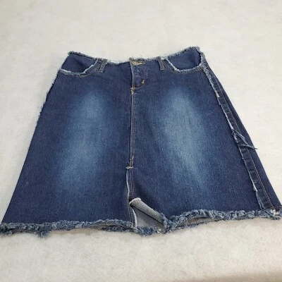  Falda vaquera Younique Jean para mujer talla 16 juniors hasta la rodilla bolsillos azules Foto 1 de 4