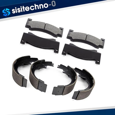 Front Brake Pads Rear Brake Shoes fits 1976 1977 Chrysler Cordoba 5.2L - Изображение 1 из 4