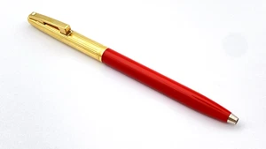 VINTAGE SHEAFFER IMPERIAL KUGELSCHREIBER IN ROT UND GEROLLT PLATTIERT HERGESTELLT IN USA - Bild 1 von 8
