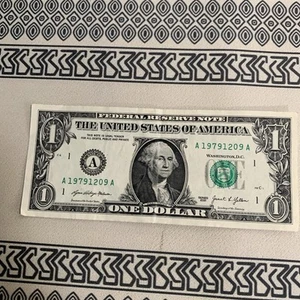 2021 BIRTHDAY Note $1 One Dollar Bill December 9 1979 - Picture 1 of 8