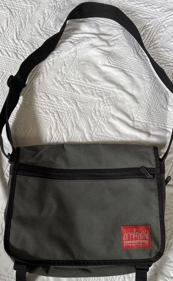 Bolso Mensajero Manhattan Portage New York Gris Foto 1 de 4
