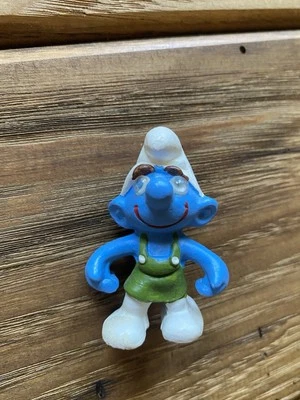 Figura de jardinero de cerámica de colección de los pitufos Schleich acción miniatura pitufo juguete antiguo raro Foto 1 de 4