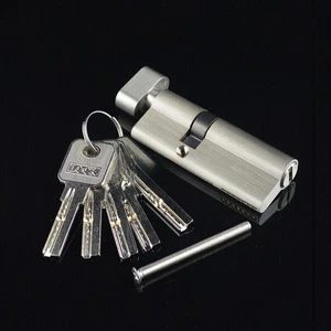 1PZ 60/70/75/80/90/100mm Ottone Massiccio Serratura Cilindro Serratura Gall Ricambi Riparazione - Foto 1 di 42