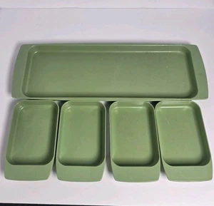 Vinatge Lady Arnold Snack Set Tabletts Home Organization Tablett 70er grün #331 #330  - Bild 1 von 13