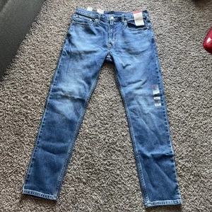 Pantalones de mezclilla para hombre Levi's 512 ajustados elásticos azules (nuevos con etiquetas) 32x32 - Imagen 1 de 13
