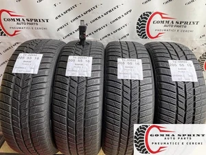 4 PNEUMATICI USATI DI OCCASIONE 205/55/16 BARUM INVERNALI GOMME 205 55 16 - Foto 1 di 10