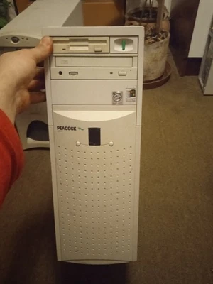 klassiker vintage computer intel celeron 333mhz peacock working! - Bild 1 von 4