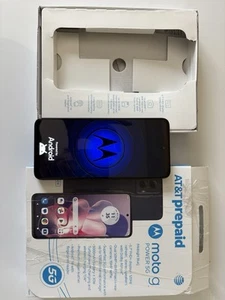 Motorola Moto G Power 5G 2024, 128GB, Midnight Blue - At&t Prepaid Smartphone - Photo 1 sur 1