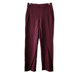 Spanx Slim Straight High Rise Pants Women's Size M Tall Red - Picture 1 of 9