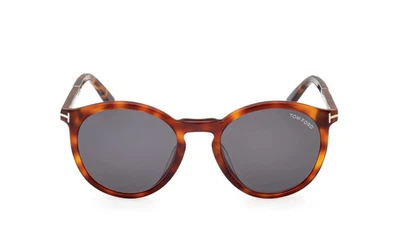 Gafas de sol Tom Ford Elton TF1021 53A Havana marco redondo de plástico 51-20-145 Foto 1 de 4
