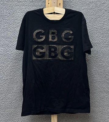 Camiseta para mujer G By Guess M negra manga corta cuello redondo logotipo GBG Foto 1 de 4