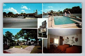 St. Petersburg FL-Florida, Valley Forge Motel, Antique Vintage Souvenir Postcard - Picture 1 of 2