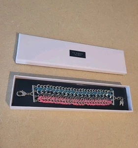 Victoria's Secret Bracelet Wrapped Gold Chain Angel Wings (New In Box!) - Picture 1 of 8