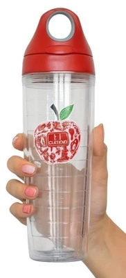Botella de agua Tervis #1 Teacher roja manzana 24 oz tapa abatible de viaje fría caliente Foto 1 de 4