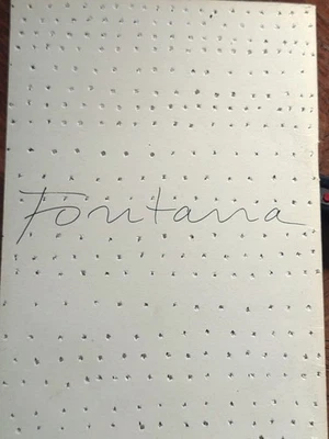 Lucio FONTANA Composición Original "Concepto espacial", 1969 / Placa Firmada Foto 1 de 4