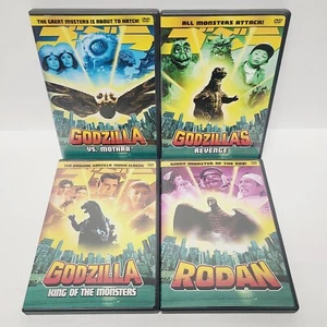 Godzilla - The Ultimate 4-Pack Collection (DVD, 4-Disc Set) Rodan, Mothra, King - Picture 1 of 4