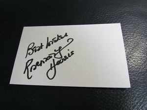 Rosemary Harris Autographed Index Card 2